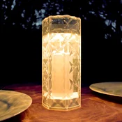 Newgarden LED namizna svetilka za polnjenje Jack Lux, višina 20 cm, IP54 - Sodobni - prozorno - Plastika