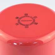 FACKELMANN Lonac+stakleni poklopac 20cm Emajl 4l, Crveni