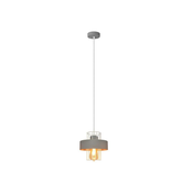 Luster na sajli VOLTA 1xE27/60W/230V siva