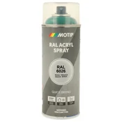 Industrijski akrilni lak sprej RAL HG 400ml Motip - RAL 6026 opal zelena