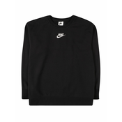 Djecji sportski pulover Nike Sportswear Club Fleece - black/white