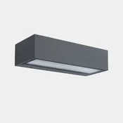 LEDS-C4 LED zunanja stenska svetilka Nemesis, siva, širina 19,5 cm - Sodobni - Aluminij