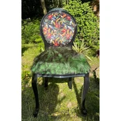 PompA¶A¶s by Casa Padrino luxury baroque faux fur dining room chair jungle - designed by Harald GlA¶A¶ckler