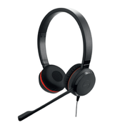 Jabra EVOLVE 20 UC Stereo USB Headband Special Edition Noise cancelling, USB connector, with mute-button and volume control on the cord, with leatherette ear cushion, Microsoft optimized (4999-829-409)