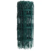 shumee Dekorativna mreža za gredice, s PVC prevleko, 0,4x10 m, zelena, mreža 150x90 mm