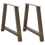Noge za blagovaonski stol A-oblika 2 kom 100 x (72-73) cm Celik