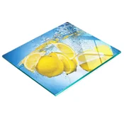 shumee Večnamenska dekorativna steklena tabla z vzorcem limoninega dežja 60x52 cm