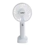 Galar ročni prenosni USB ventilator z držalom 4 W 1200 mAh bela