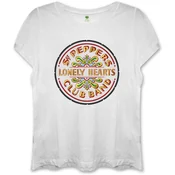 The Beatles Sgt Pepper (Fitted) White L Ženske Majica