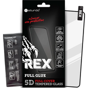 Sturdo Rex Kaljeno steklo za Motorola Moto G32, Full Face - Črna