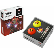 Volvik Marvel Iron Man 2 Pack Golf Balls Plus Marker and Pitchfork