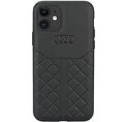 Audi Ovitek za iPhone 11 iz naravnega usnja, črne barve