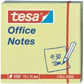 Samolepljivi listici TESA 100 lis, 75x75 žuti 57654