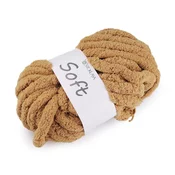 Pletena preja chenille soft 250 g - bež kamelja