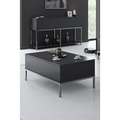 Hanah Home Klub sto Lord 90x40x60cm Antracit-Srebrni