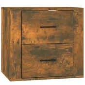 MAISON CHIC Stenska Nočna omarica - Nočna miza dimljen hrast 50x36x47 cm, (21688038)