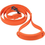 shumee Povodec za pse dolžine 1,4 m, PVC najlon, vodoodporen, za trening, oranžen