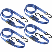 Master Lock 4 Ratchet tie-down with S-Hooks 5m blue 4367EURDAT