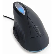 GEMBIRD Raton ergonomico Gembird 6 Boton Wired Optical Space Grey, (20833477)
