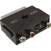 Fast Asia - Adapter Scart - 3xRCA + S-Video crni