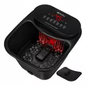 550W ogrevana hidromasažna kad za noge in stopala LCD črna