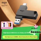 Aigo USB Flash memorija, 64GB, Type-C, OTG, USB 3.2, Crna