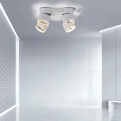 PURE Nola LED stropna svetilka, štiri-svetlobna, bela - Dnevna soba/jedilnica - Sodobni - Kovina