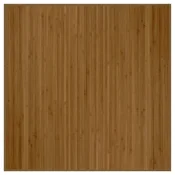 Vidaxl Preproga kvadratna rjava 100x100 cm bambus