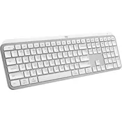 Logitech MX Keys S tipkovnica RF bežični + Bluetooth QWERTY US Međunarodna Aluminij, Bijelo