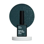NAILSOFTHEDAY Lets Special Grinch - temno zelen hibridni lak za nohte s sijajem, 10 ml.