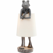 Meblo Trade Stolna Lampa Animal Frog Grey 23x29x58h cm