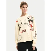 Desigual Majica Mickey and Minnie Mouse™  bež / rdeča / črna