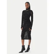 Just Cavalli Cocktail obleka 81PAO909 JS569 Črna Slim Fit