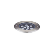 Ideal Lux- LED ugradna podna svetiljka FLOOR LED/12W/230V O 14 cm CRI 90 IP67 hrom