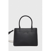 Calvin Klein Ročna torbica SAFFIANO, črna
