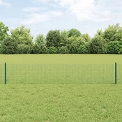 vidaXL vidaXL varjena žična ograja s petimi U podpore Zelena 0.4x10 m Jeklo, (22085866)