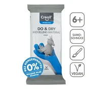 Samoutrjevalna modelirna masa Creall Do&Dry hipoalergena 500 g - siv cement
