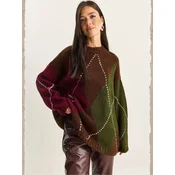 Bianco Lucci Pulover Pullover rdeča