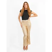 Jaded Rose Ženske pantalone Nas, Zlatne boje