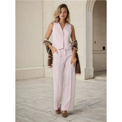 Sinsay - Wide leg pantalone - pastelno roze