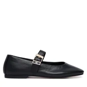 Balerinke Tommy Hilfiger Buckle Leather Ballerina FW0FW09684 Črna