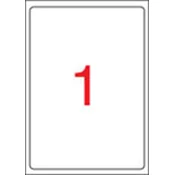 Etiketa, univerzalna, 199,6 x 289,1 mm, zaobljeni kutovi, APLI, 100 etiketa/pak 02412