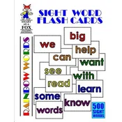 Sight Word Flash Cards: 500 Rainbow Words