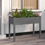 Sadilica s oblogom siva 118 x 59 x 76 cm od masivne jelovine