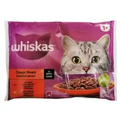 WHISKAS Vlažna hrana za macke sa ukusom piletine i govedine 4x85g, 13 komada