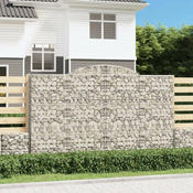 Lučne gabionske košare 6 kom 300x50x180/200cm pocinčano željezo
