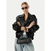 Calvin Klein Ročna torba Foil Logo Bauletto LV04F3636G Črna