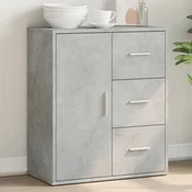 Vidaxl vidaXL Omarica betonsko siva 60x31x70 cm material na osnovi lesa