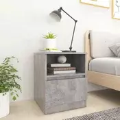 Vidaxl vidaXL Nočna omarica betonsko siva 40x40x50 cm