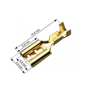 slomart Blow Neizoliran ploski ženski konektor, 4.8/0.5mm, 100 kos